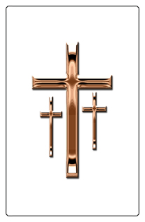 DF35T 517 BZ WT Bronze 3 Crosses White Background copy